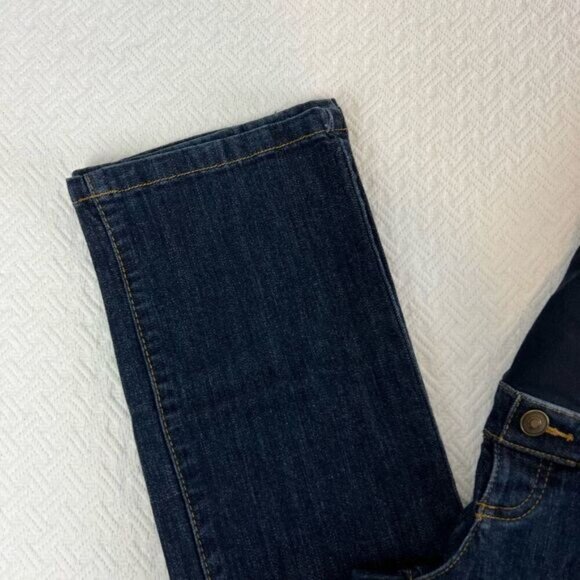 Thyme Regular Fit Women’s Small Maternity Blue Jeans Stretch Pregnancy Straight - Picture 5 of 10